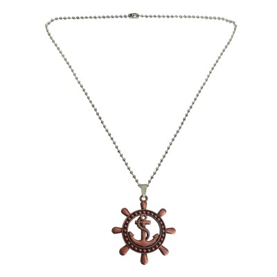 Nautical Ship Wheel Anchor Pendant